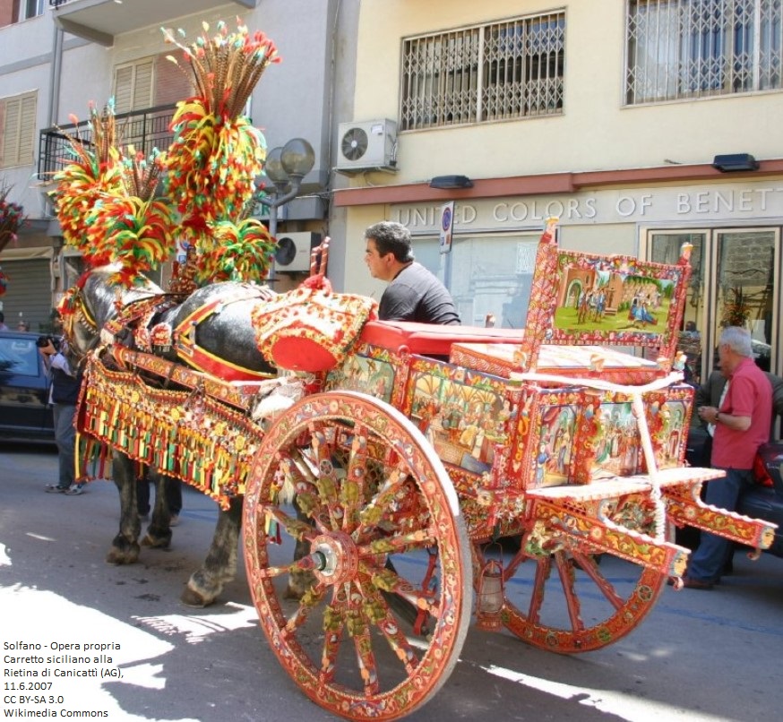 Carretto siciliano alla Rietina di Canicattì