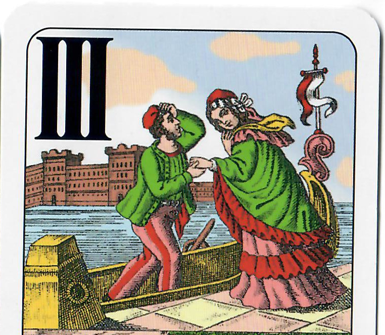 Ricongiungimento familiare, tarocchi "Industrie und Glück"